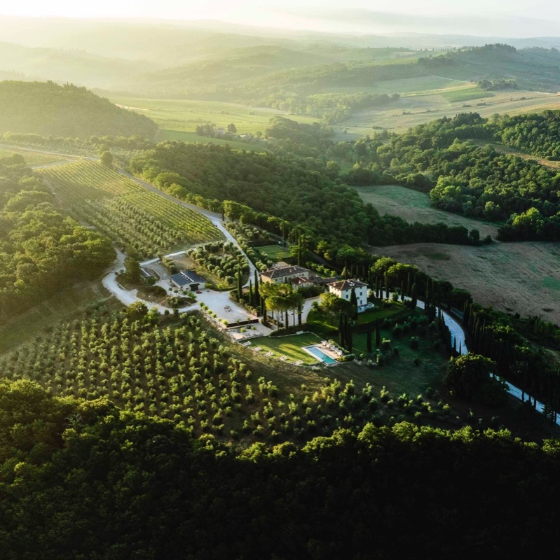 One Belvedere aerial view